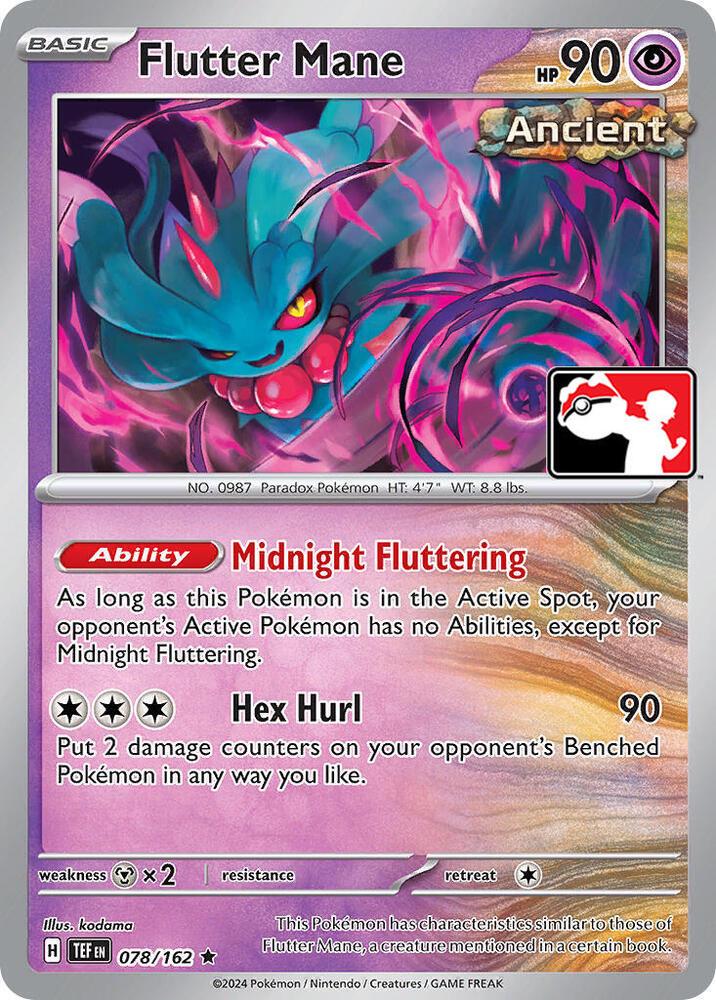 Temporal Forces Flutter Mane [Prize-Pack] Pokémon card